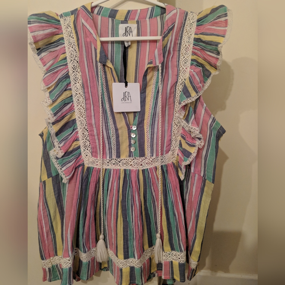 dRA Multicolor Striped Tank Top